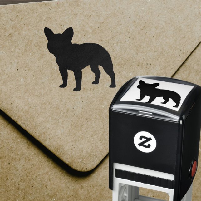French Bulldog Dog Breed Silhouette Self-inking Stamp (Creator Uploaded)