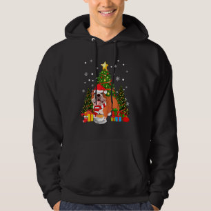 French Bulldog Dog Christmas Is Coffee Light Tree  Hoodie