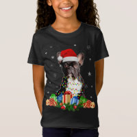 French Bulldog Dog Christmas Lights Santa Puppy Do
