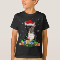 French Bulldog Dog Christmas Lights Santa Puppy Do