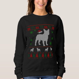 French Bulldog Dog  Christmas Ugly Christmas Sweat Sweatshirt