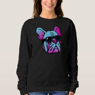 French Bulldog Dog Cool Frenchie Men Women Kids Re Sweatshirt