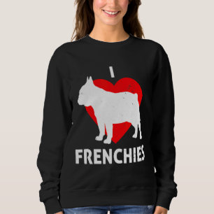 French Bulldog Dog Distressed Sweatshirt