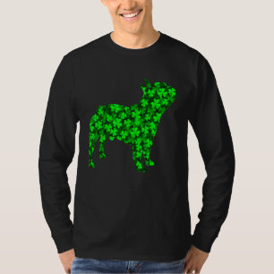 French Bulldog Dog Green Shamrock C St Patrick's D T-Shirt