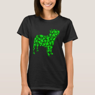 French Bulldog Dog Green Shamrock C St Patrick's D T-Shirt