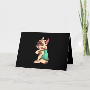 French Bulldog Dog I Love Mum Tattoo Lover Gift Card