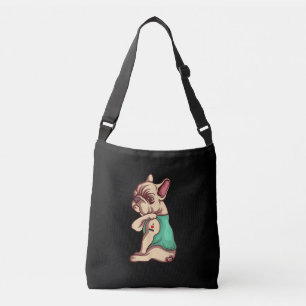 French Bulldog Dog I Love Mum Tattoo Lover Gift Crossbody Bag