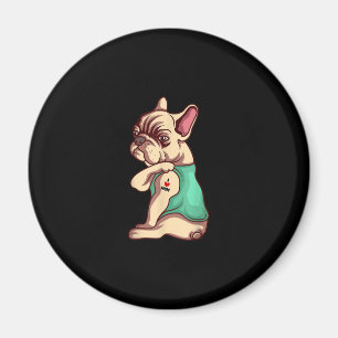 french bulldog dog i love mum tattoo lover gift magnet