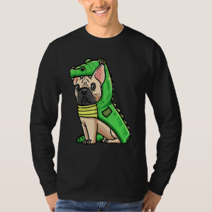 French Bulldog Dog In Crocodile Costume T-Shirt