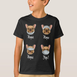 French Bulldog Dog Mask Bulldogs  T-Shirt