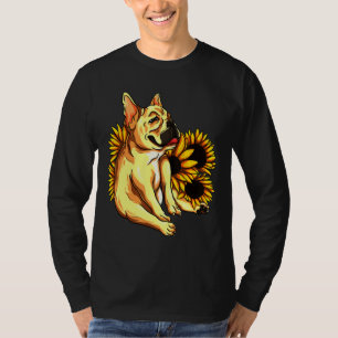 French Bulldog Dog Nature Flowers T-Shirt
