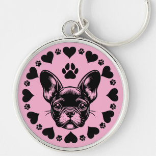 French Bulldog Dog Owner Key Ring