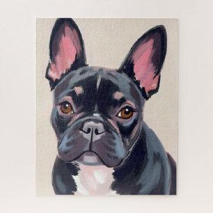 French Bulldog Dog Painting Jigsaw Puzzle