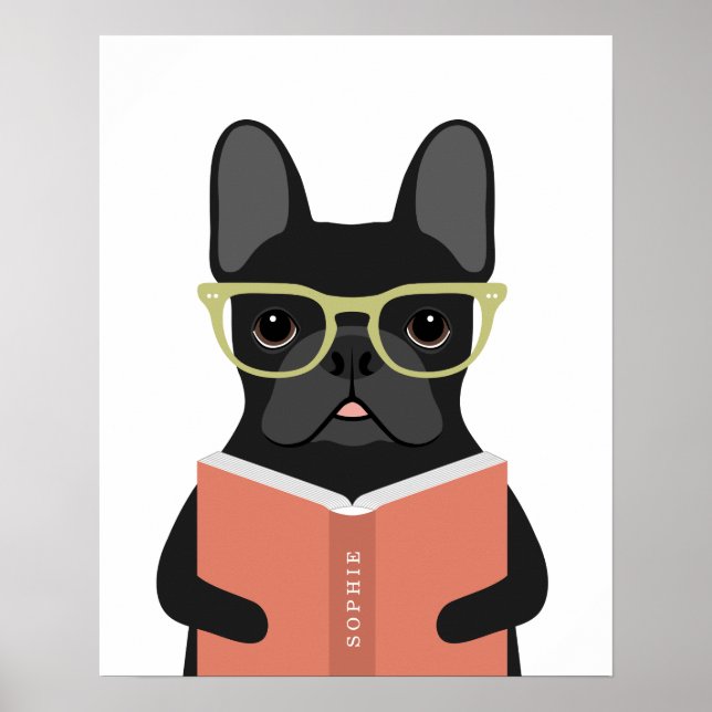 French Bulldog Dog Personalised Print (Front)