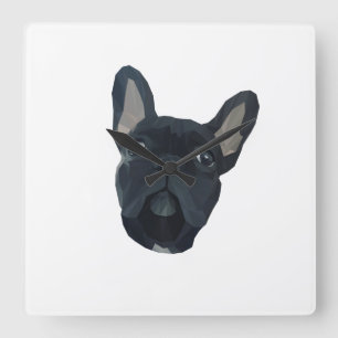 French Bulldog Dog Pet Animal Square Wall Clock