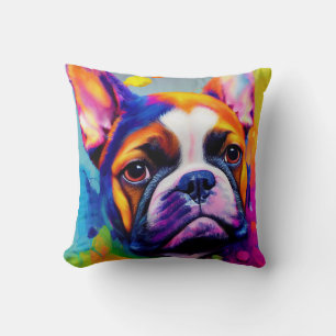 French Bulldog Dog Pet Cute Adorable Animal Compan Cushion