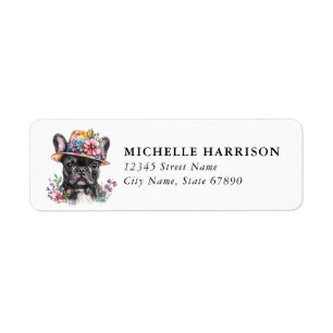 French Bulldog Dog Return Address Labels