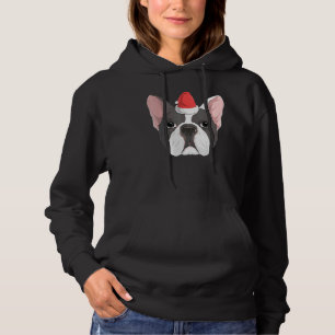 French Bulldog Dog Santa Christmas X Mas Frenchie Hoodie