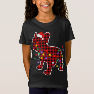 French Bulldog Dog Santa Hat Christmas Pyjamas Xma T-Shirt