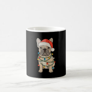 French Bulldog Dog Santa Hat Merry Christmas Xmas Coffee Mug