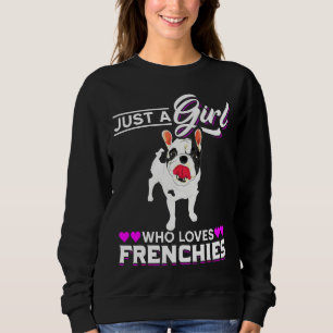 French Bulldog Dog Women Girls French Bulldog Sweatshirt