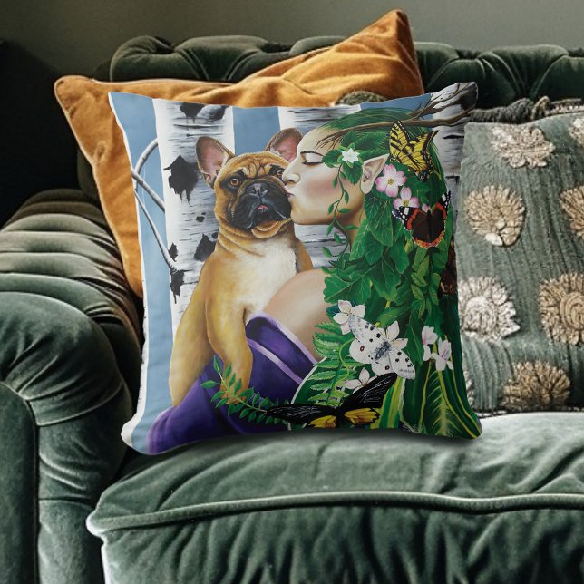 French Bulldog Dryad Fantasy Cushion (Creator Uploaded)