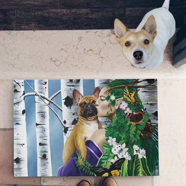 French Bulldog Dryad Fantasy Doormat (Creator Uploaded)