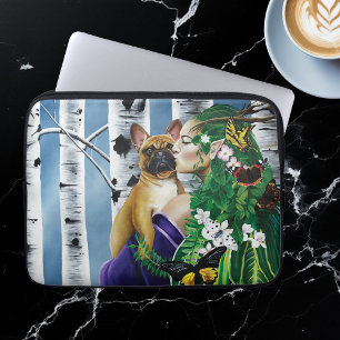 French Bulldog Dryad Fantasy Laptop Sleeve