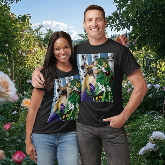 French Bulldog Dryad Fantasy T-Shirt (Creator Uploaded)