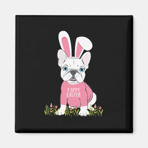 French Bulldog Easter Bunny Ears Graphic Magnet