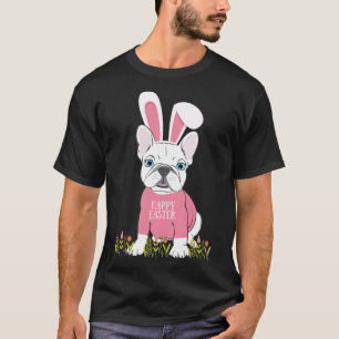 French Bulldog Easter Bunny Ears Graphic  T-Shirt