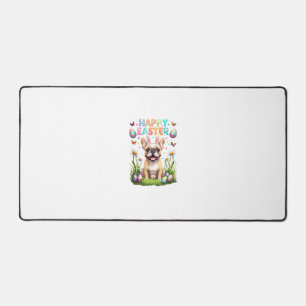 French Bulldog Easter Shirt Funny Frenchie Bunny T Desk Mat