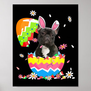 French Bulldog Egg Easter Day Dog Dad Dog Mum 1 Poster