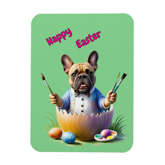 French Bulldog Egg Easter French Bulldog Magnet (Vertical)