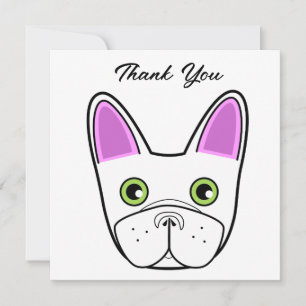 French Bulldog Face Birthday Party Invitation