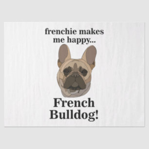 French Bulldog Face Dog Lover Tissue Paper