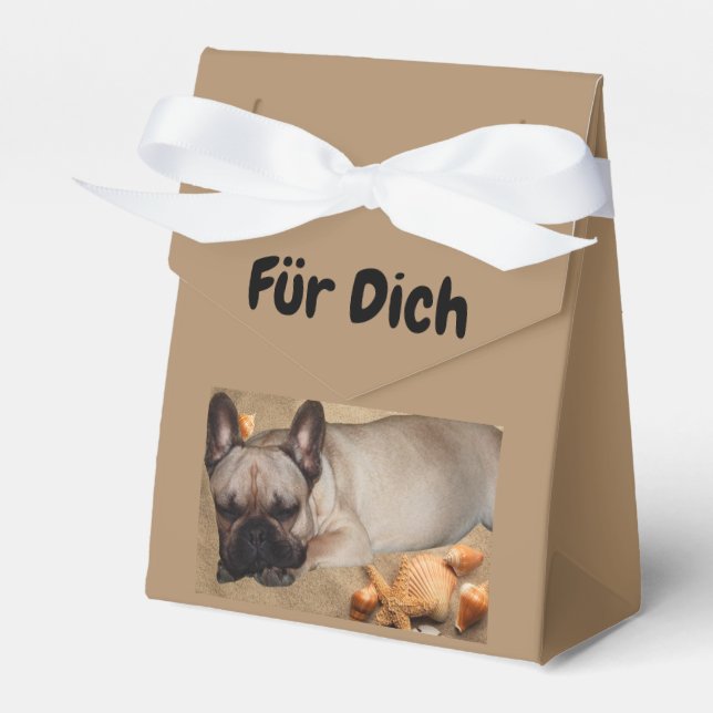 French Bulldog Favour Box (Front Side)