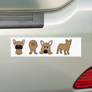 French Bulldog Fawn Hiney and more Bumper Sticker