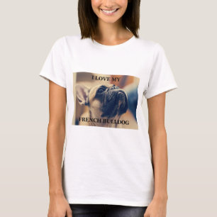 french bulldog fawn love w pic T-Shirt
