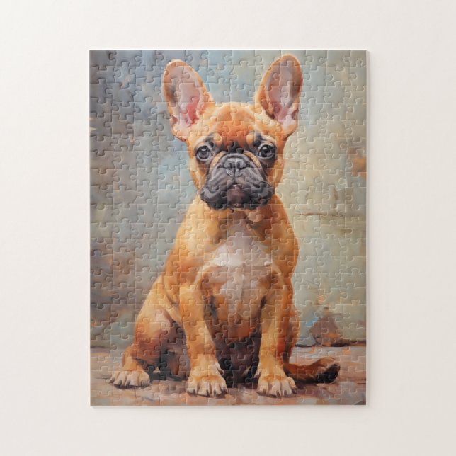 French Bulldog fawn puppy portrait Jigsaw Puzzle (Vertical)