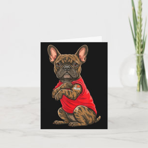 French bulldog featuring tattooed french bulldog card