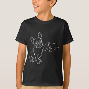French Bulldog Fist Bump Frenchie Artwork T-Shirt