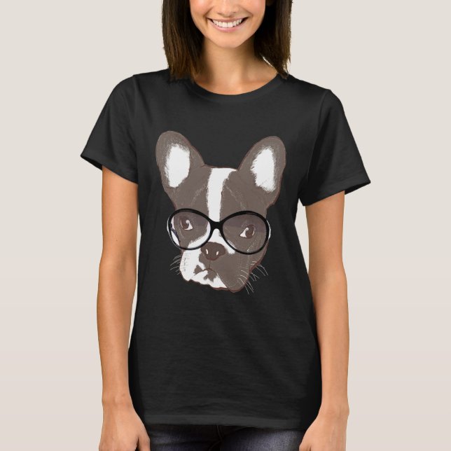 French Bulldog Fitted T-Shirt (Front)
