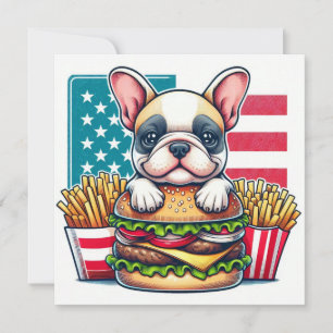 French Bulldog Flat Card