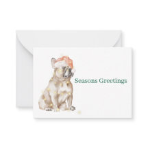 French Bulldog Flat Note Card