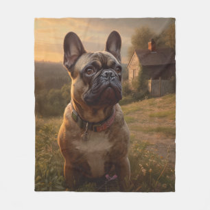 French Bulldog Fleece Blanket