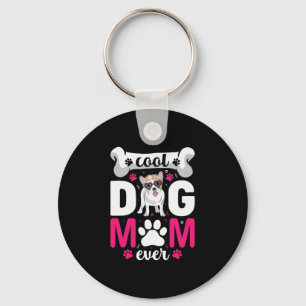 French Bulldog Floral Sungles Plus Size Moms  Key Ring