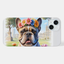 French Bulldog flower crown Mother's Day