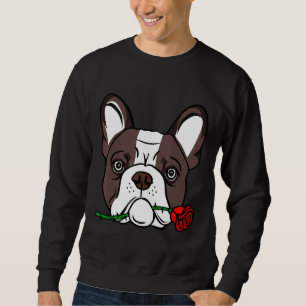 French Bulldog Flower Women Dog Sweatshirt