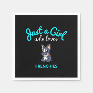 French Bulldog For Girls Kids French Bulldog Napkin